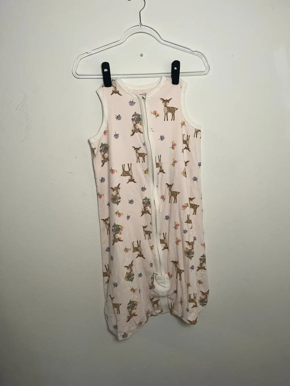 Burt's Bees Baby Beekeeper Sleep Sack Deer Floral XL 18-24M Organic
